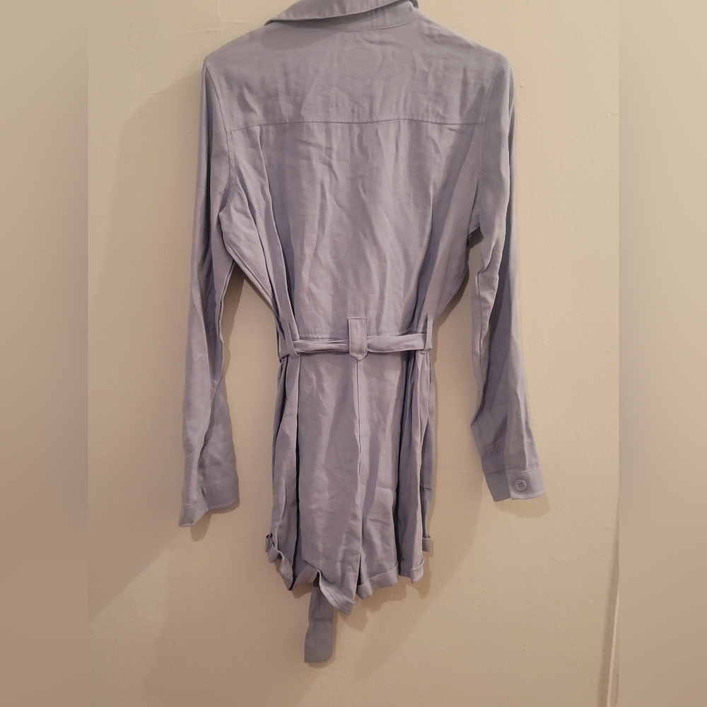 Lulu's safari romper in light blue color size xs Minimalist 70's Mod Squad - Picture 8 of 15